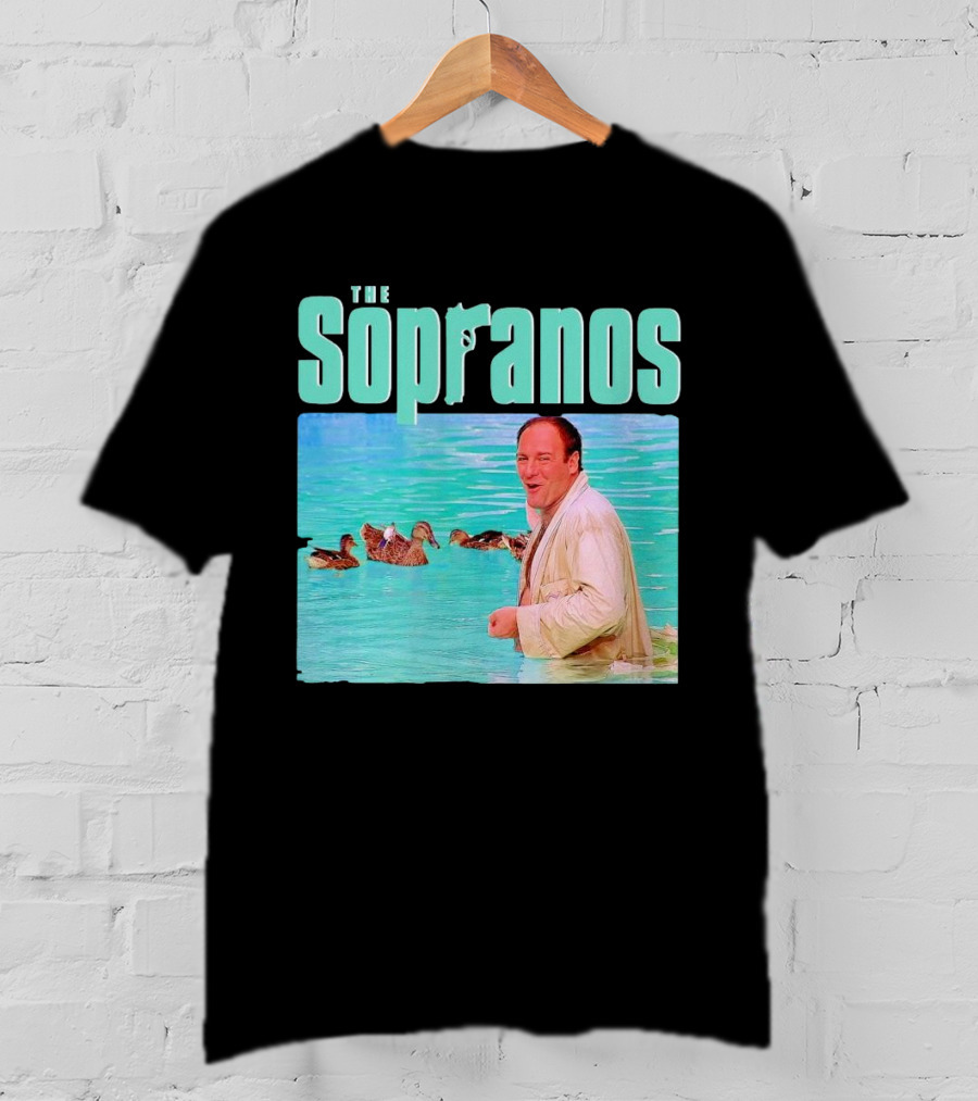 The Sopranos Tony In Water With Birds T-Shirt