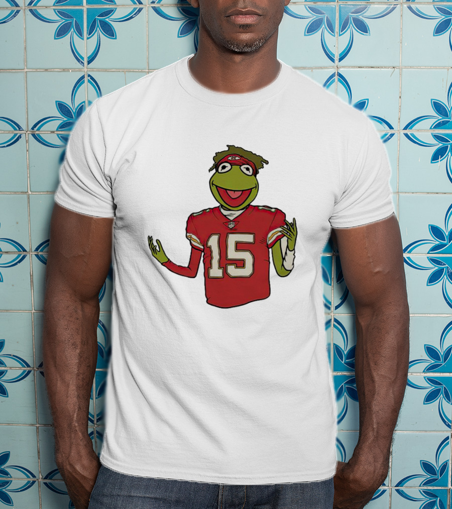 Chiefs Patrick Mahomes Kermit The Frog 15 Jersey T-Shirt