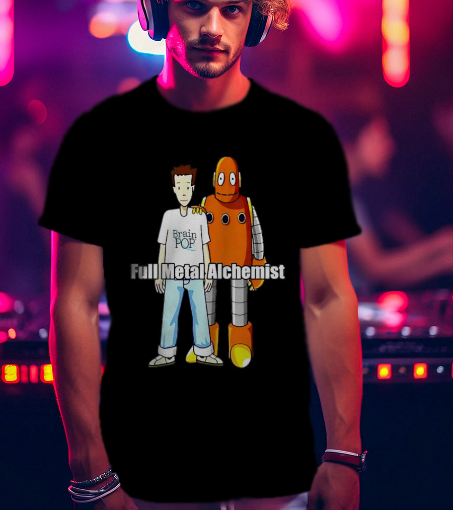 BrainPOP Fullmetal Alchemist Brotherhood Crossover Featuring Tim And Moby T-Shirt
