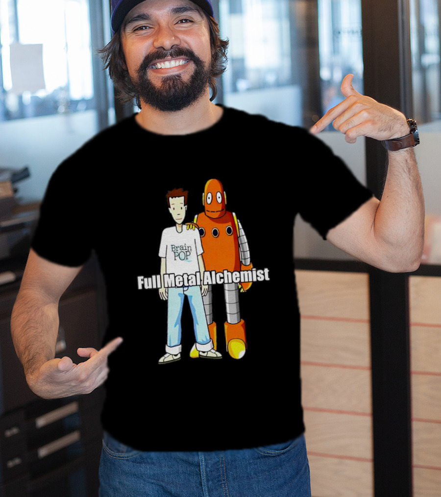 BrainPOP Fullmetal Alchemist Brotherhood Crossover Featuring Tim And Moby T-Shirt