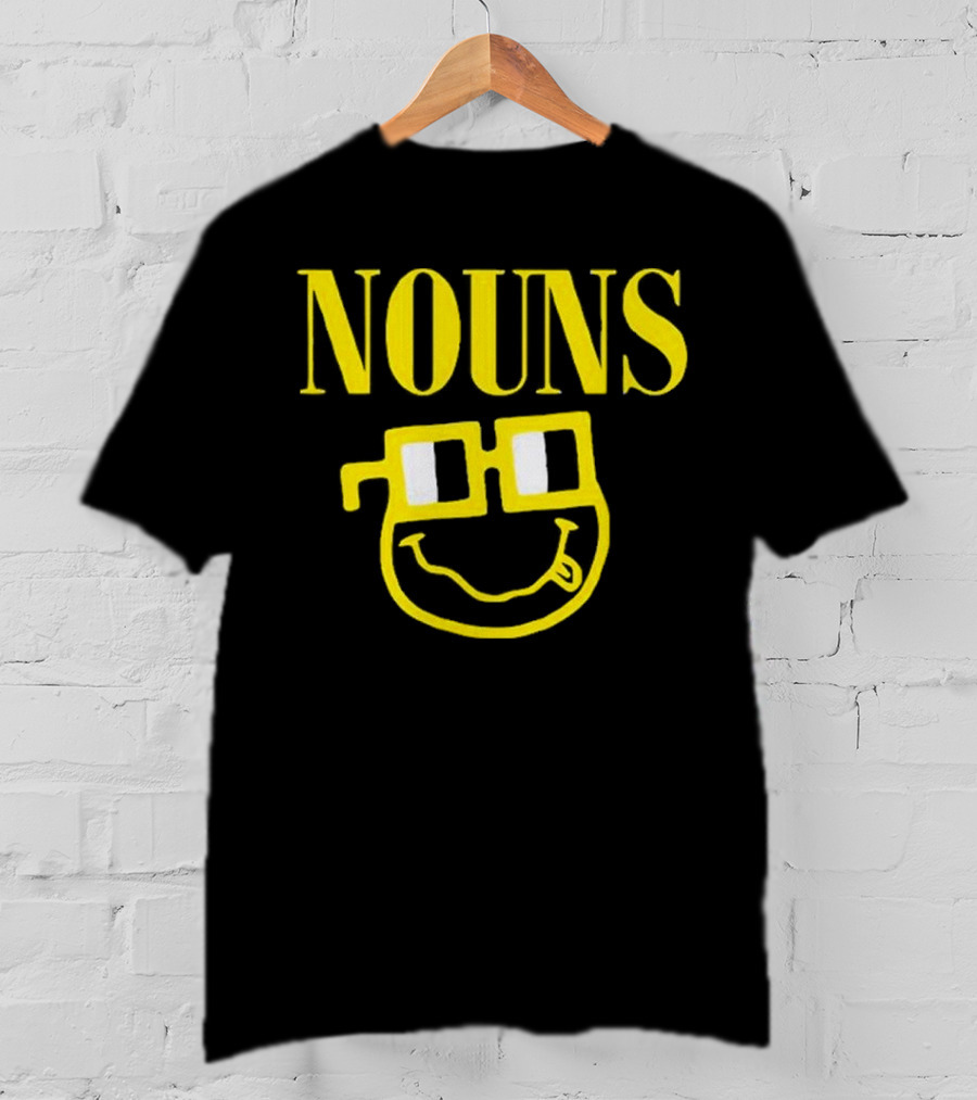 Nouns Nirvana Smiley Face With Glasses T-Shirt