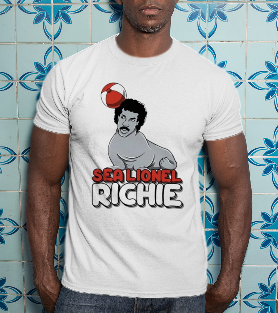 Sea Lionel Richie Beach Ball Animal Character T-Shirt