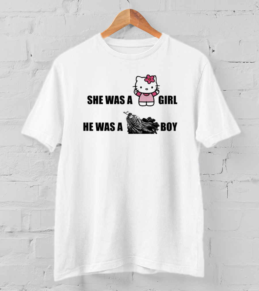 She Was A Kitty Girl He Was A Berk Boy T-Shirt