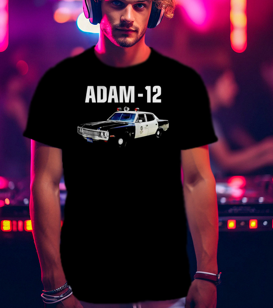 Adam-12 Police Patrol Car Classic TV Series T-Shirt