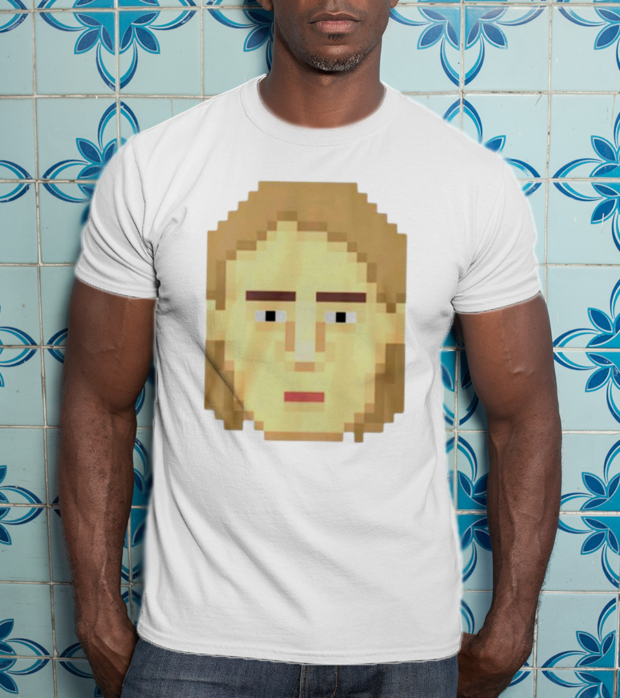 Dadi Freyr Pixel Art 8 Bit Style Face T-Shirt