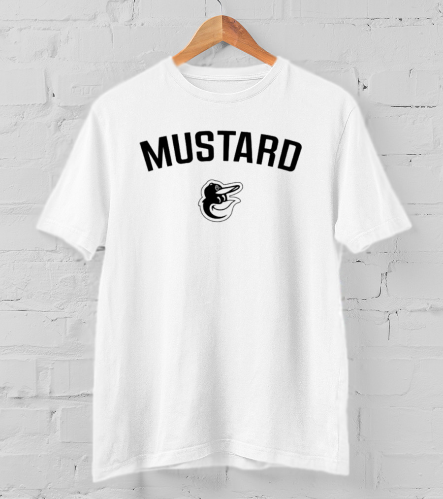 Mustard Baltimore Orioles Bird T-Shirt