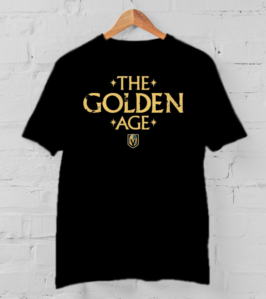 Vegas Golden Knights The Golden Age Logo Stars T-Shirt