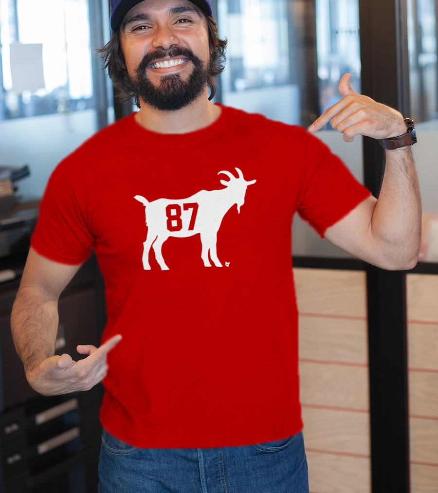 Travis Kelce GOAT 87 Football Legend T-Shirt