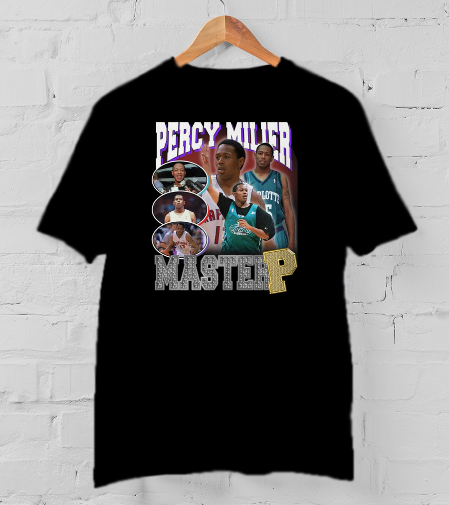 Percy Miller Master P Basketball Collage T-Shirt