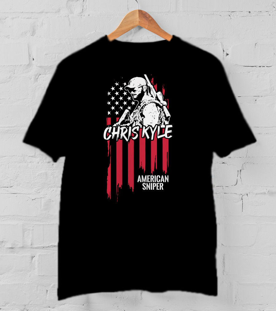 Chris Kyle American Sniper CK Flag T-Shirt