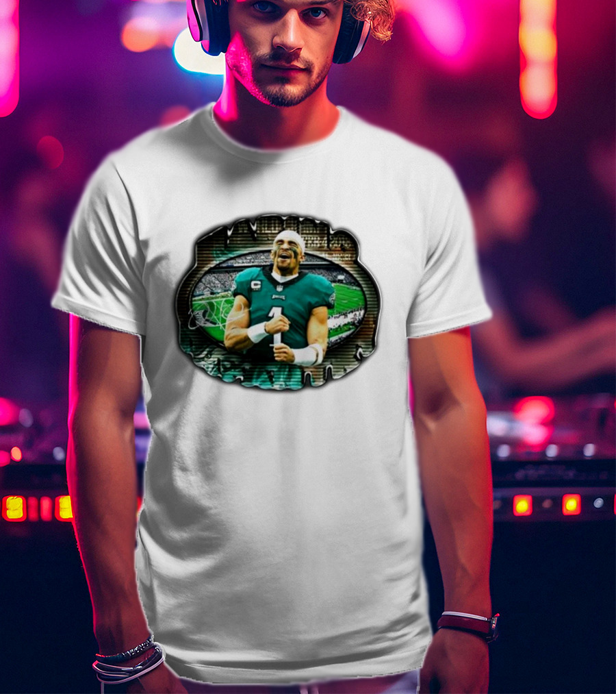 Marino Infantry Jalen Hurts Philadelphia Eagles Jersey Football Stadium T-Shirt