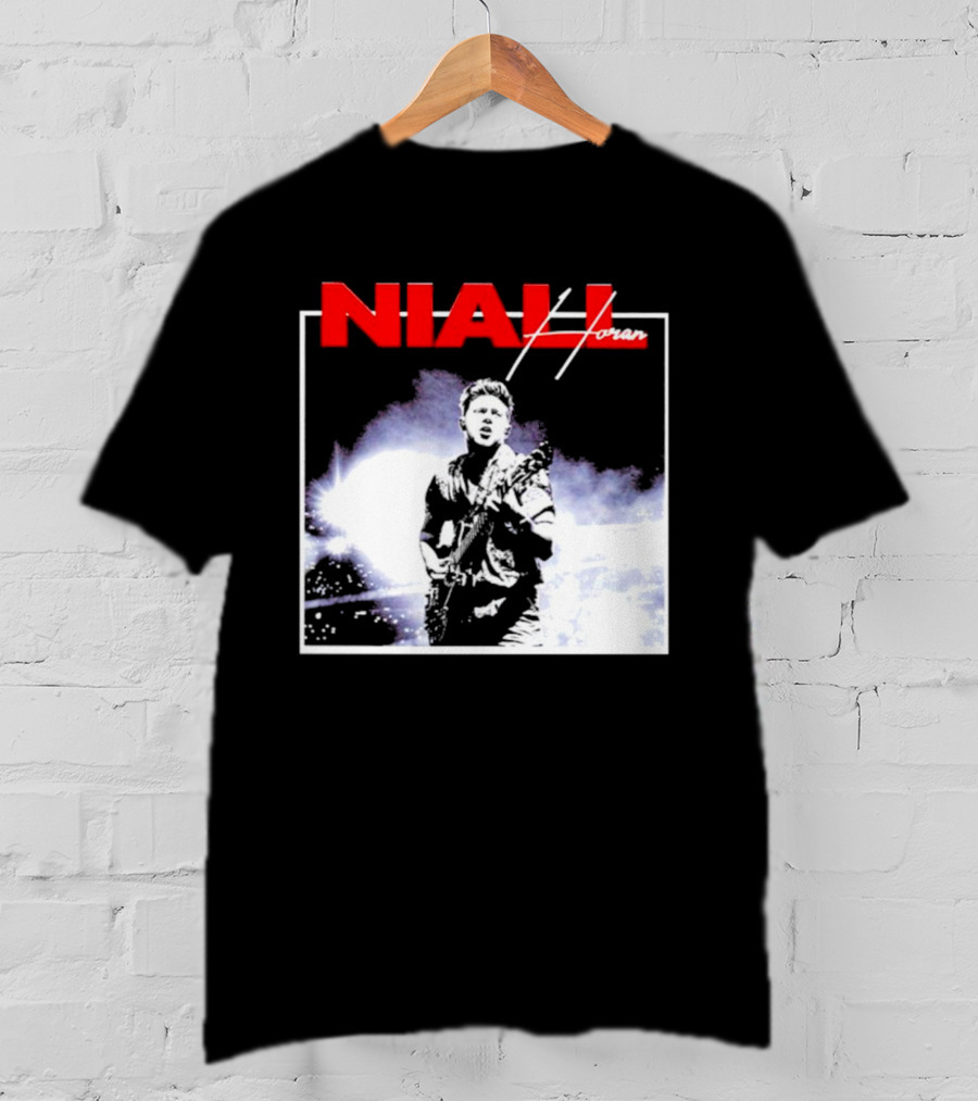 Niall Horan Live Performance Black And White Concert Scene T-Shirt