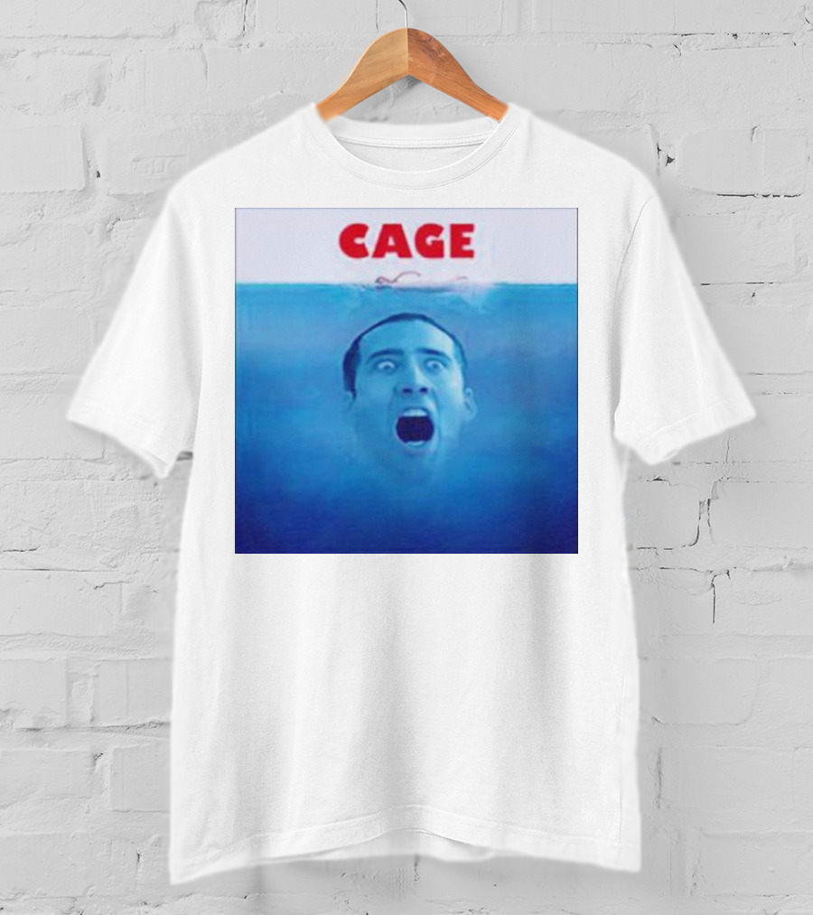 Cage Parody Jaws Nicolas Cage T-Shirt