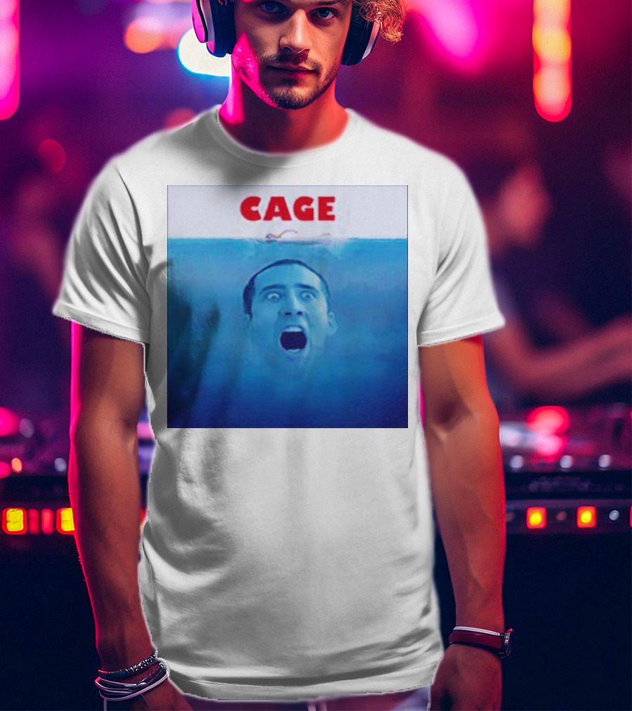 Cage Parody Jaws Nicolas Cage T-Shirt