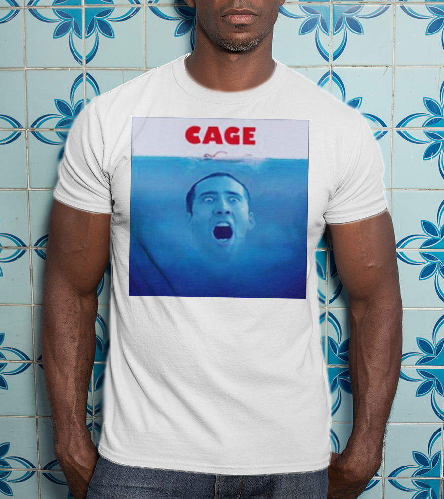 Cage Parody Jaws Nicolas Cage T-Shirt