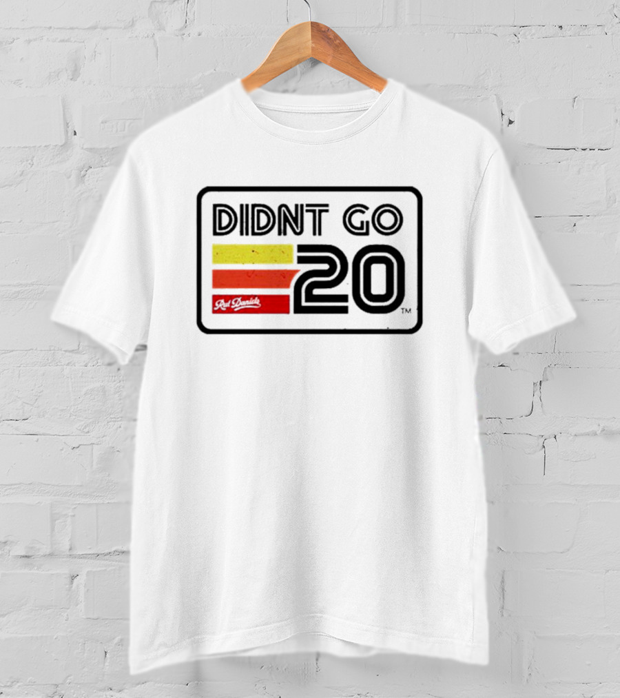 Didn't Go Rut Daniels 20 Racing Stripes Retro Motif T-Shirt