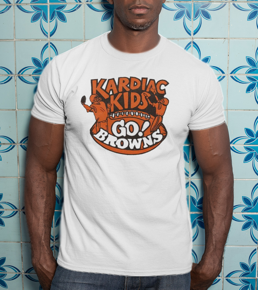 Kardiac Kids Go Browns Football T-Shirt