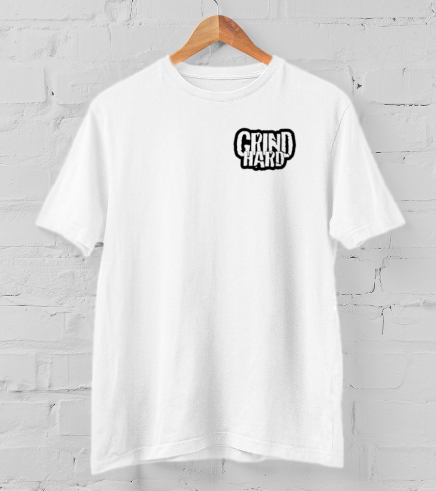 Grind Hard Baseball Team Motivation T-Shirt