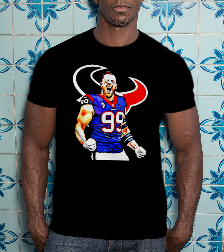 Justin James Watt Houston Texans 99 Jersey T-Shirt