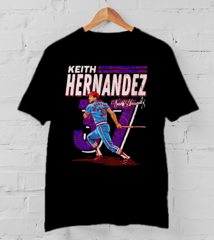 Keith Hernandez 37 Baseball Signature T-Shirt