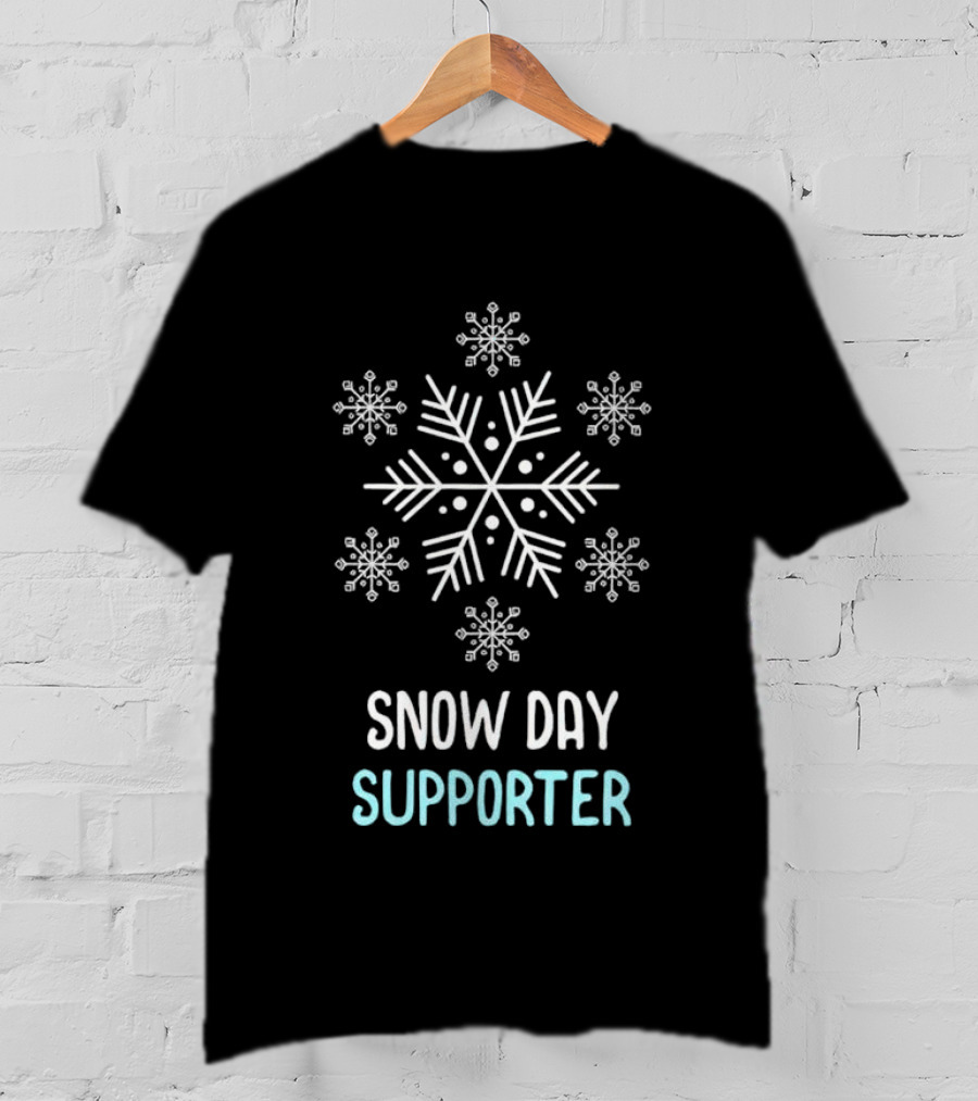 Snowflake Snow Day Supporter Christmas T-Shirt