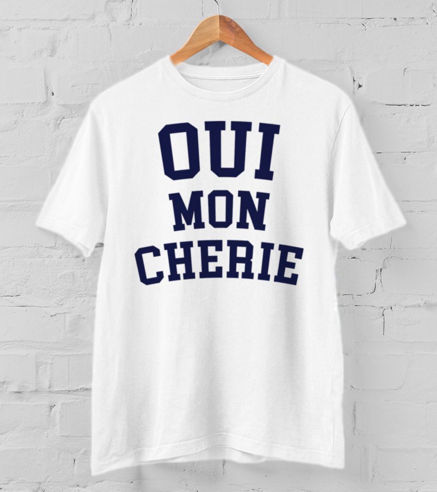 Oui Mon Cherie Retro Varsity T-Shirt