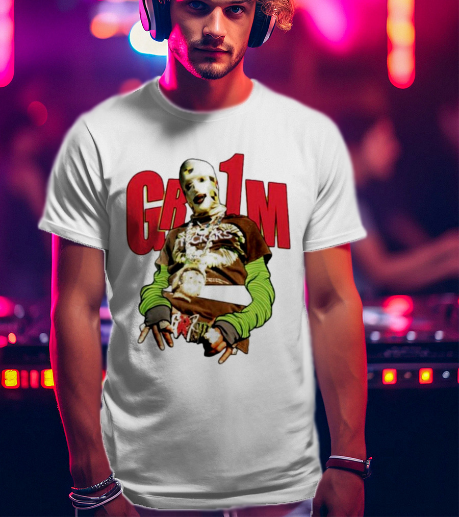 AWGE Grim Effigy With Masks And Layered Clothing T-Shirt