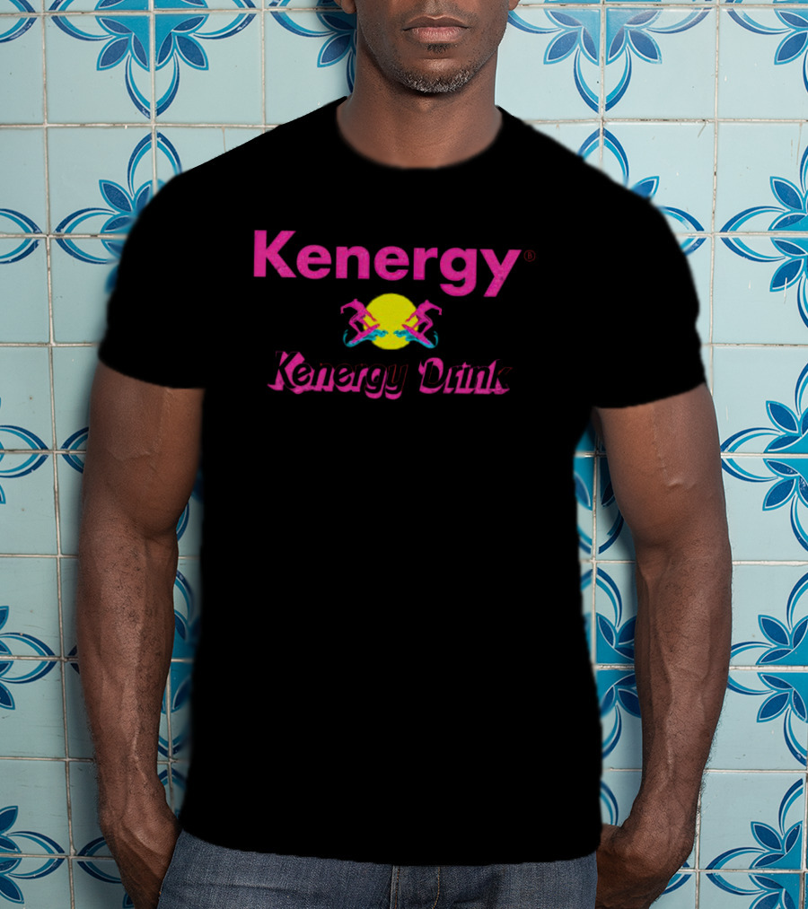 Kenergy Barbie Kenergy Drink Neon Rollerblades Pink Yellow T-Shirt