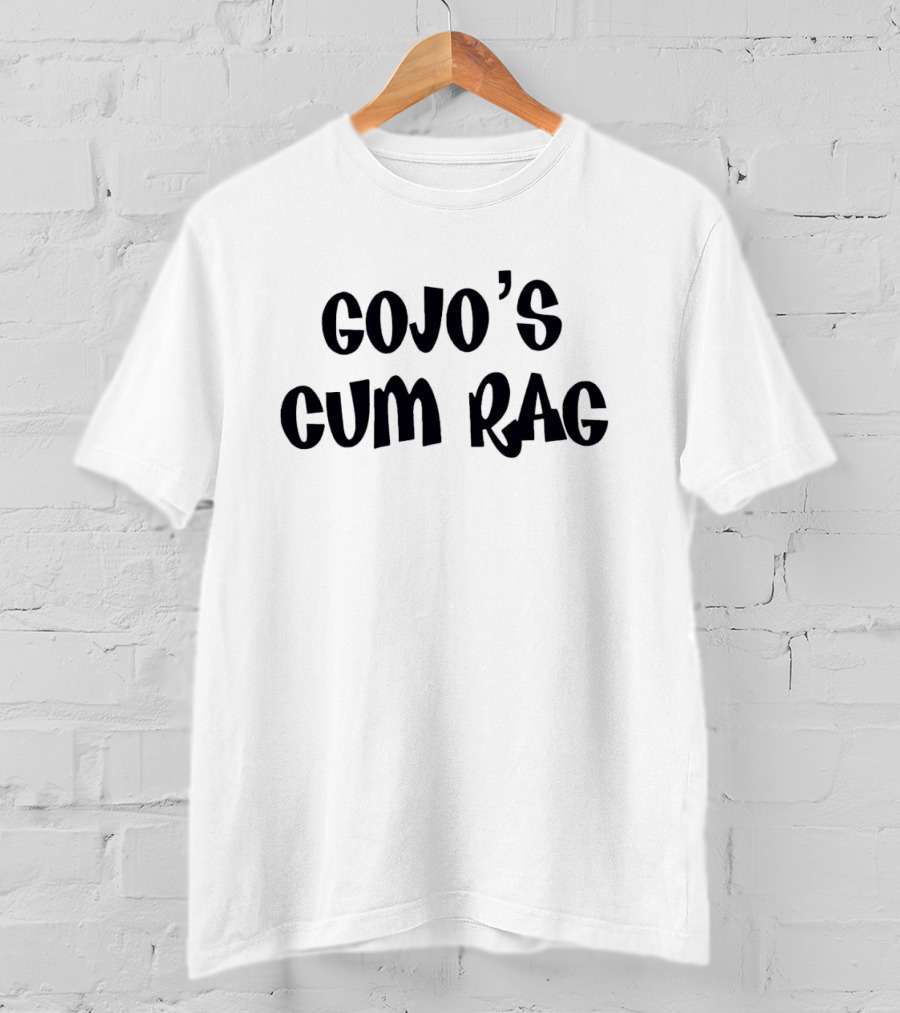 Gojo's Cum Rag Typography Text Reference T-Shirt