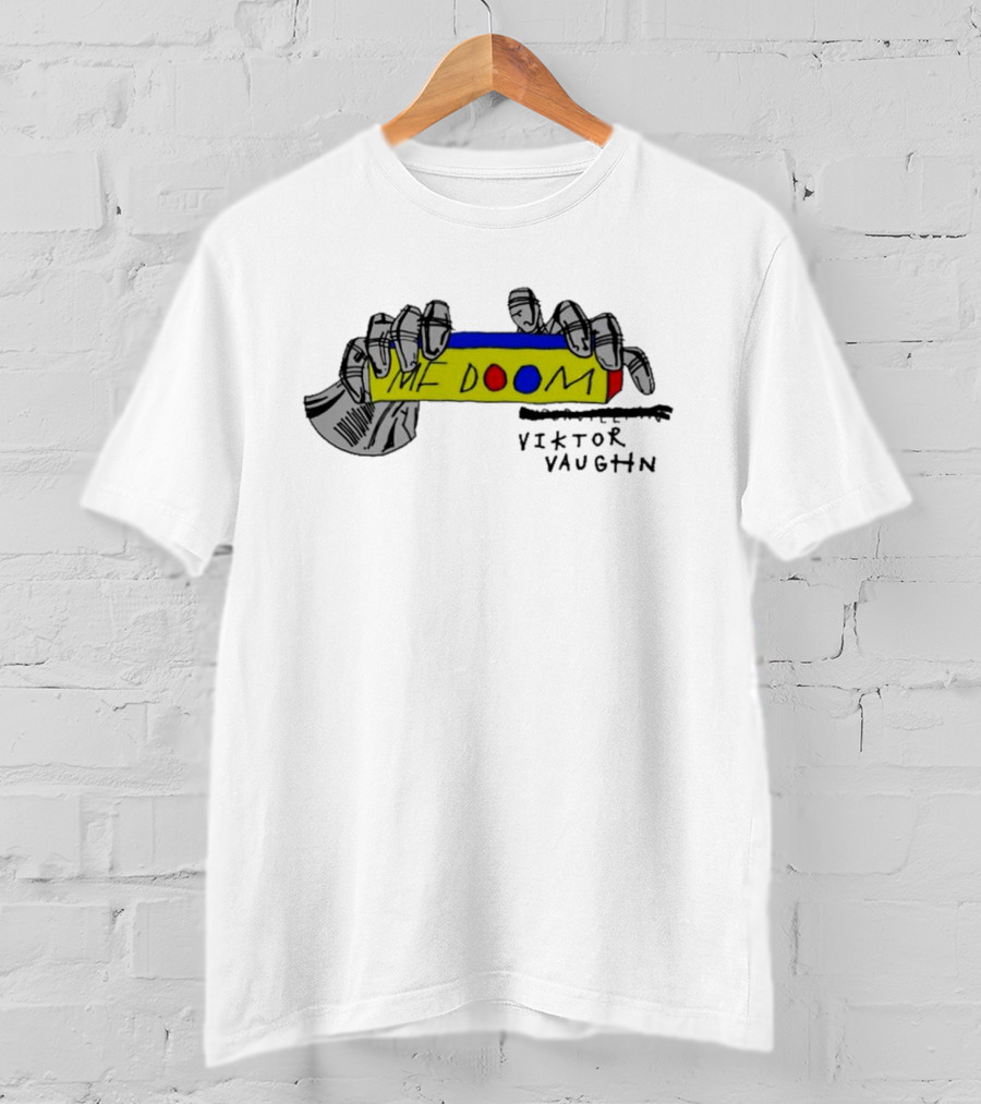 MF Doom Viktor Vaughn Colorful Hand-Drawn T-Shirt