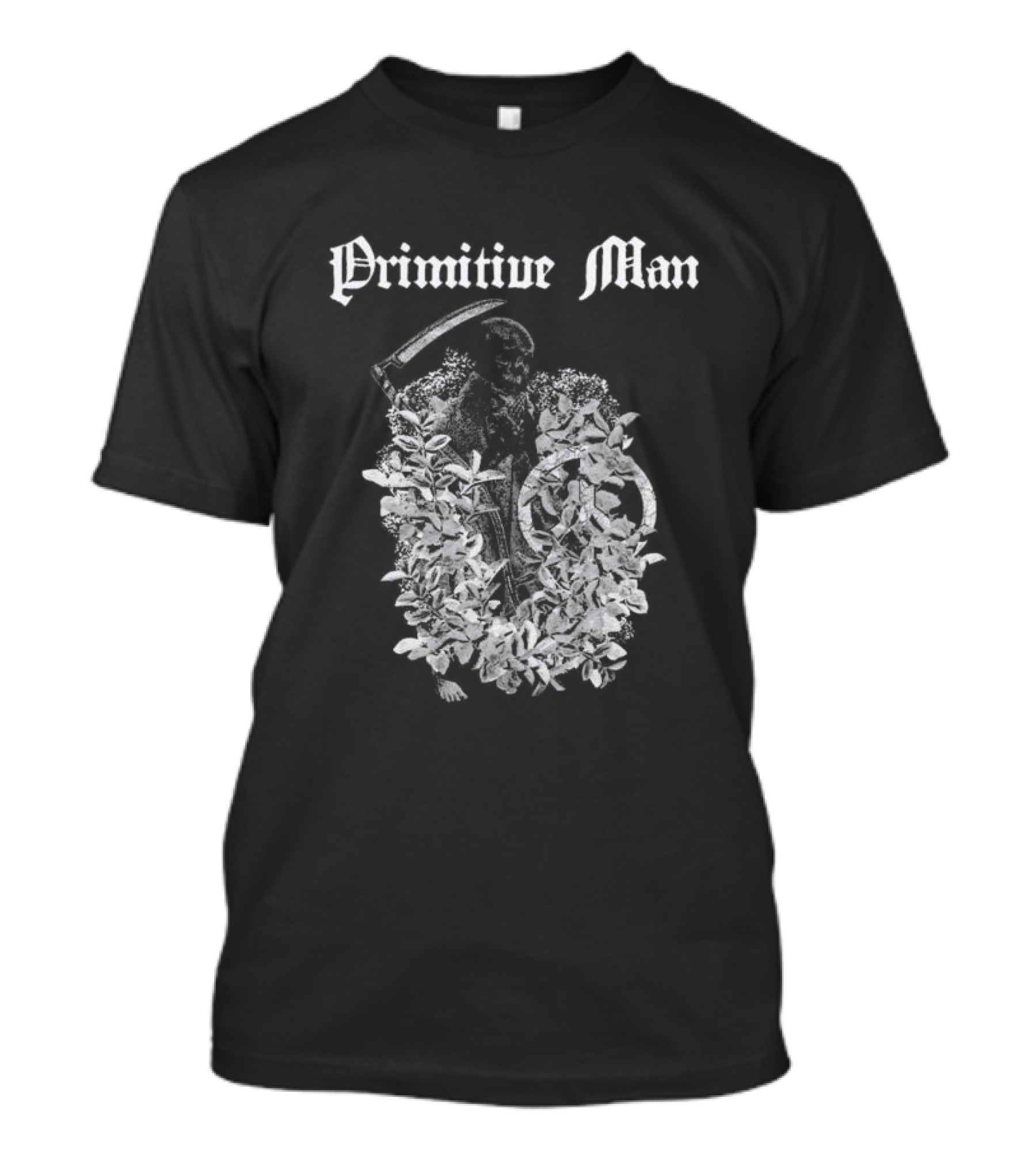 Primitive Man Grim Reaper Ancient Aesthetic T-Shirt