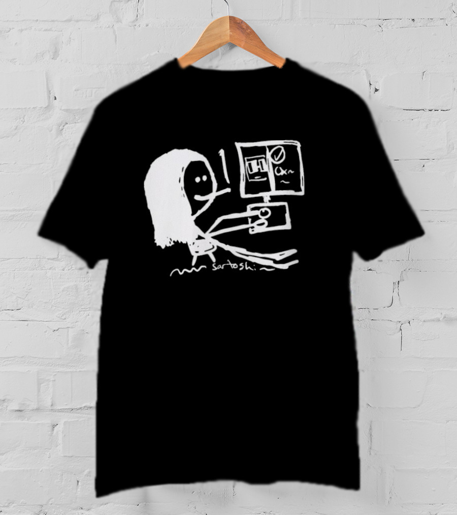 I Have 6 In The Office Stick Figure Computer Drawing Saratoshi T-Shirt