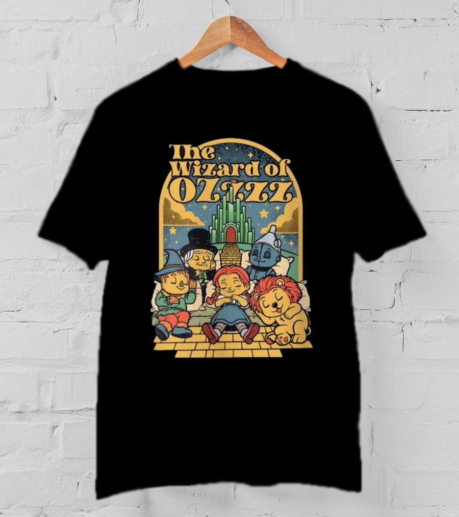 The Wizard Of Ozzzz All Characters Sleeping By Emerald City T-Shirt