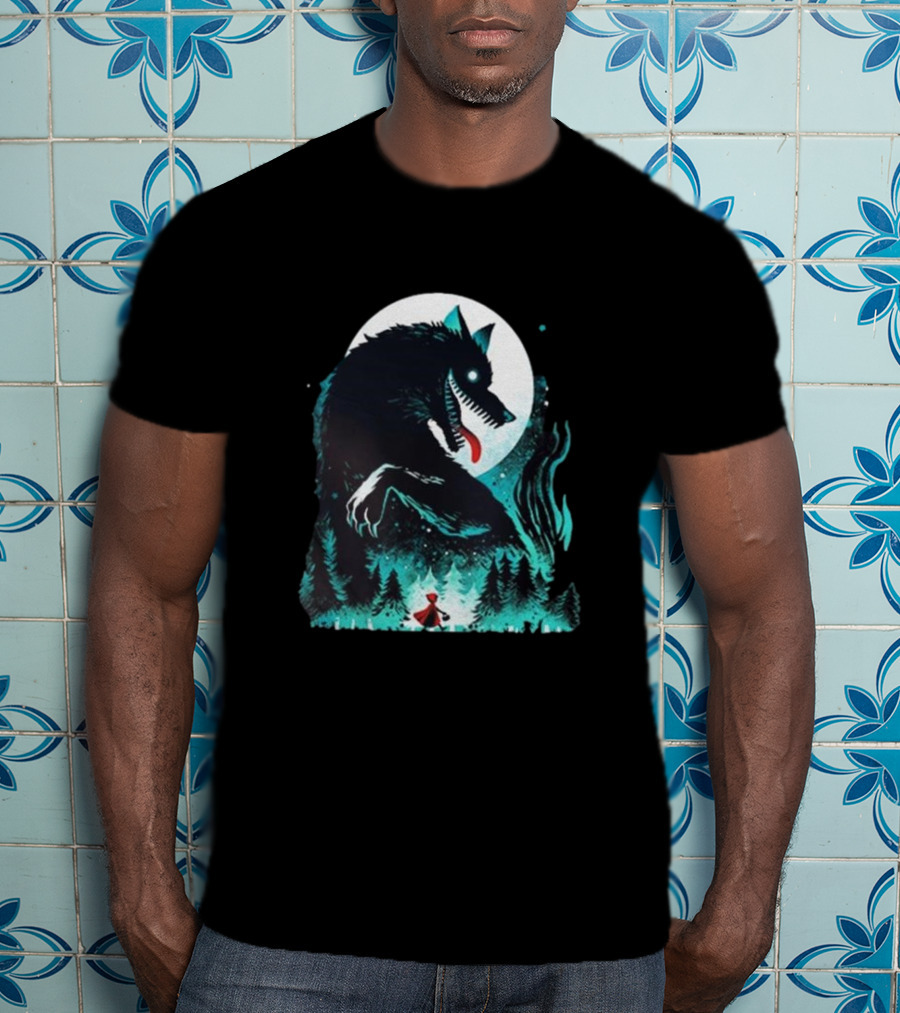 The Wolf Tale Moonlit Forest Encounter T-Shirt