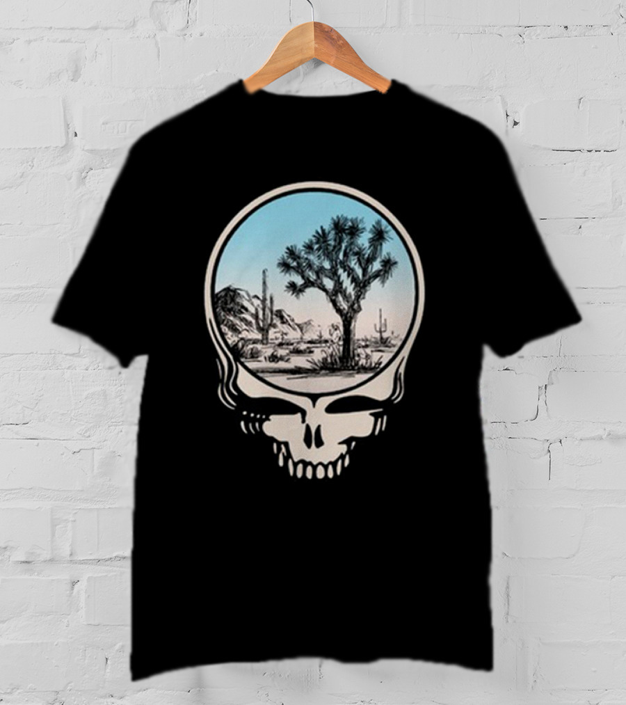 Grateful Dead Skull Desert Scene With Cacti And Joshua Tree T-Shirt