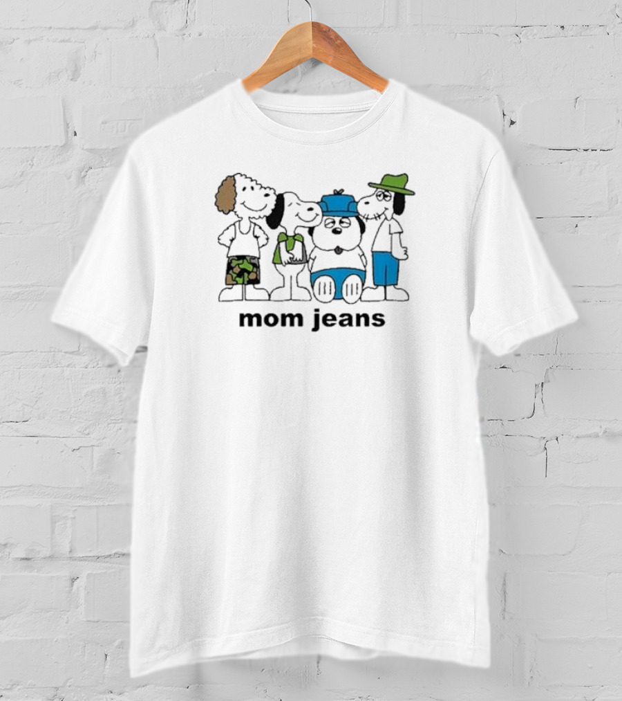 Mom Jeans Original Iwantmyhoney Mj Snoopy Dogs T-Shirt