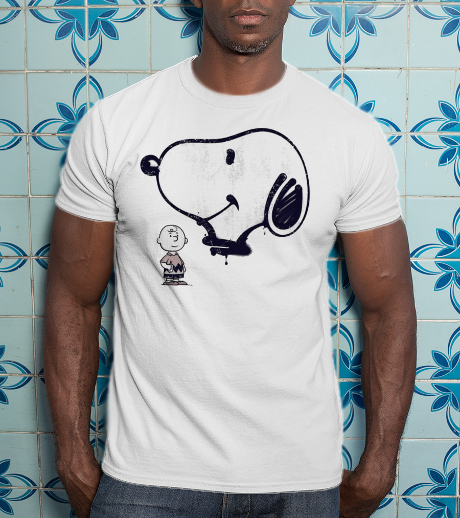 Snoopy And Charlie Brown Graffiti Iconic Character T-Shirt