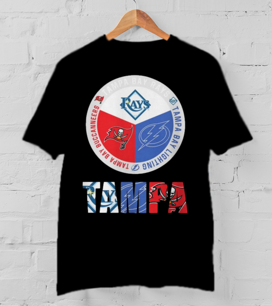 Tampa Bay Rays X Tampa Bay Lightning X Tampa Bay Buccaneers T-Shirt