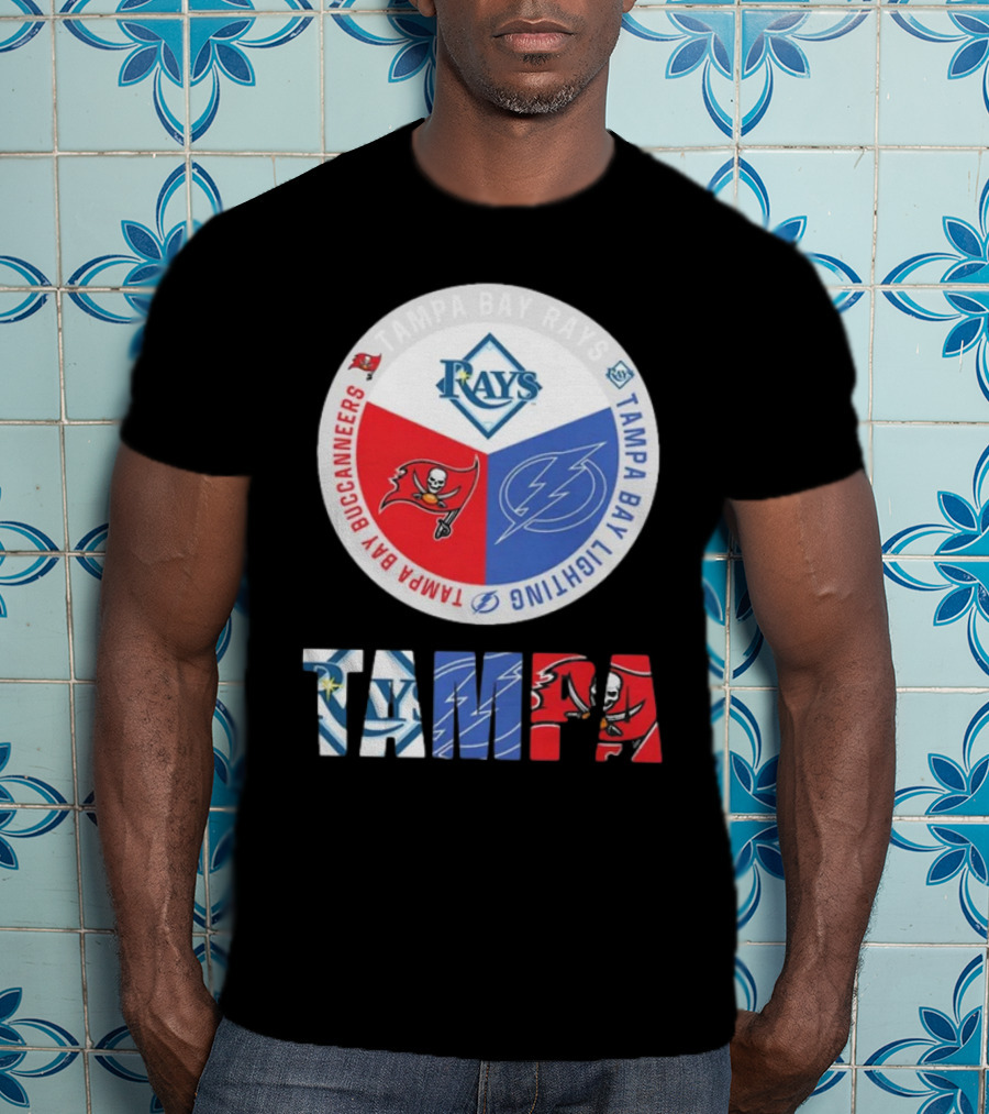 Tampa Bay Rays X Tampa Bay Lightning X Tampa Bay Buccaneers T-Shirt
