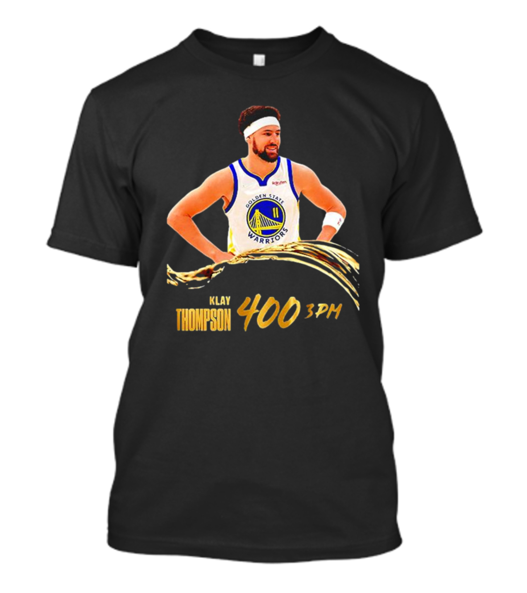 Klay Thompson 400 Three Pointers Golden State Warriors 3PM Gold Blooded T-Shirt