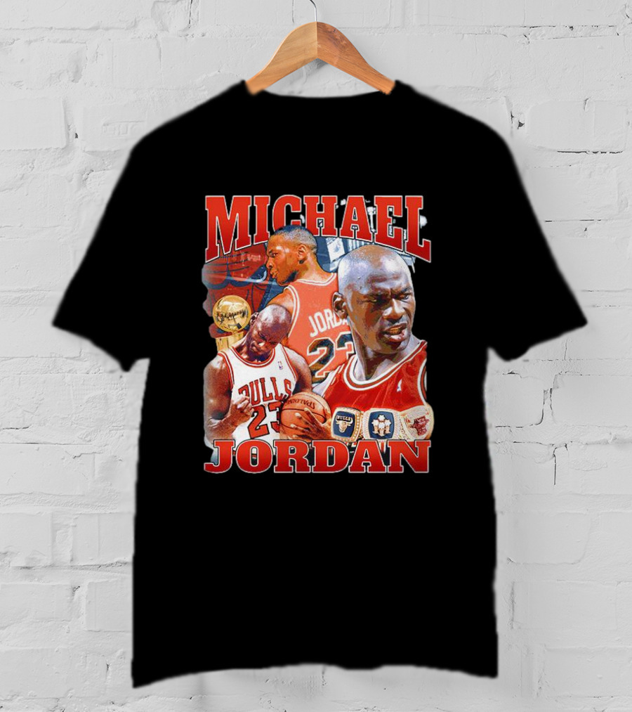Michael Jordan Bulls 23 Vintage NBA Champion T-Shirt