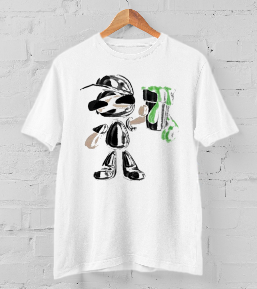 Twizzy Rich Luh Crankem Graffiti Character With Green Paint Can T-Shirt