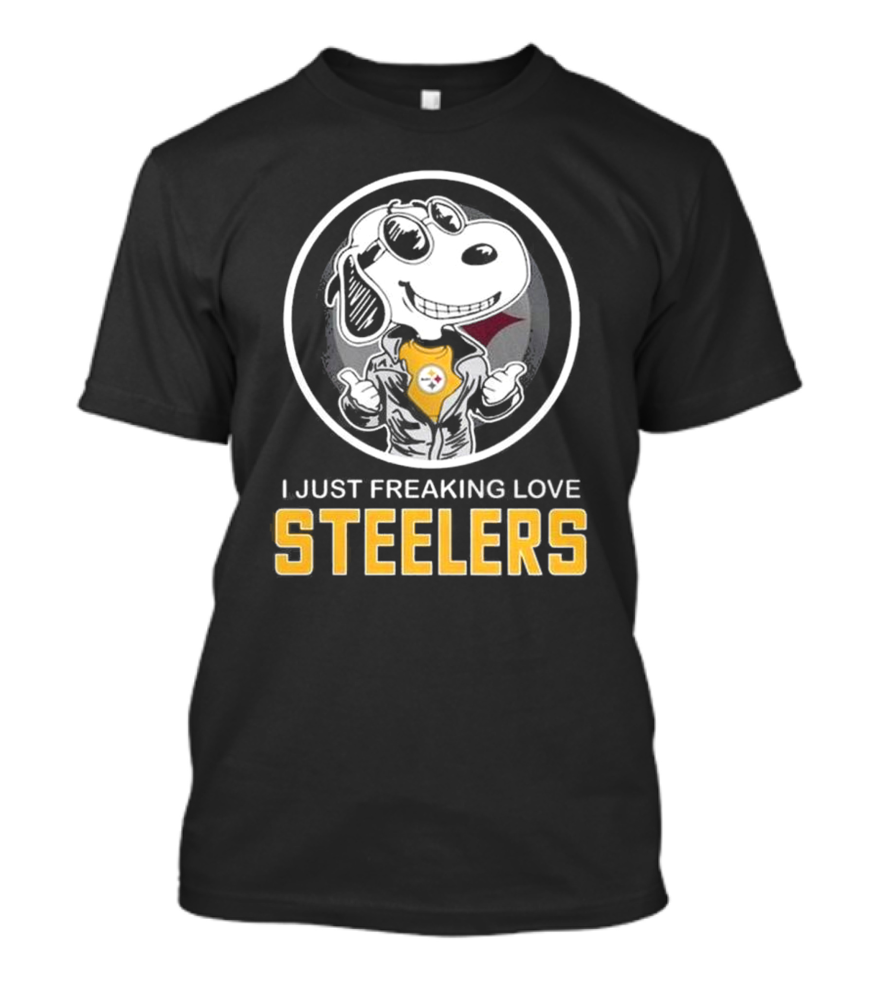 I Just Freaking Love Steelers Pittsburgh Steelers Snoopy T-Shirt