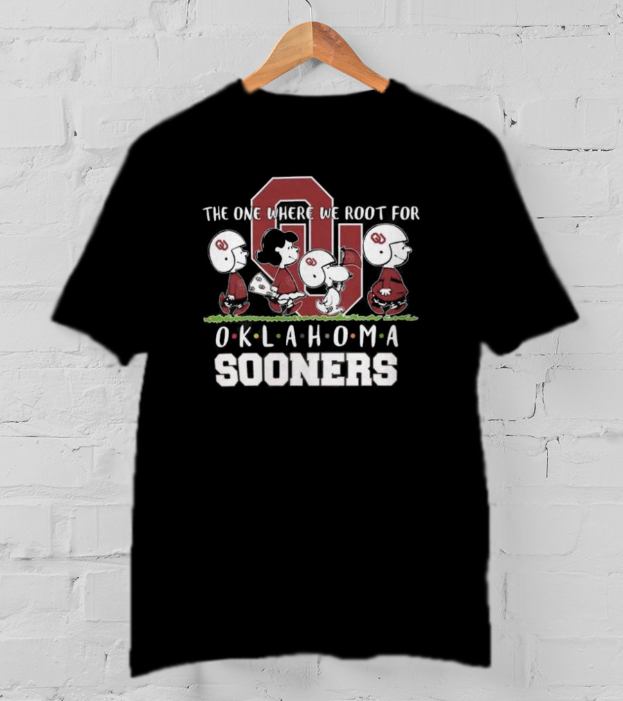 Snoopy And Woodstock Peanuts The One Where We Root For Oklahoma Sooners T-Shirt