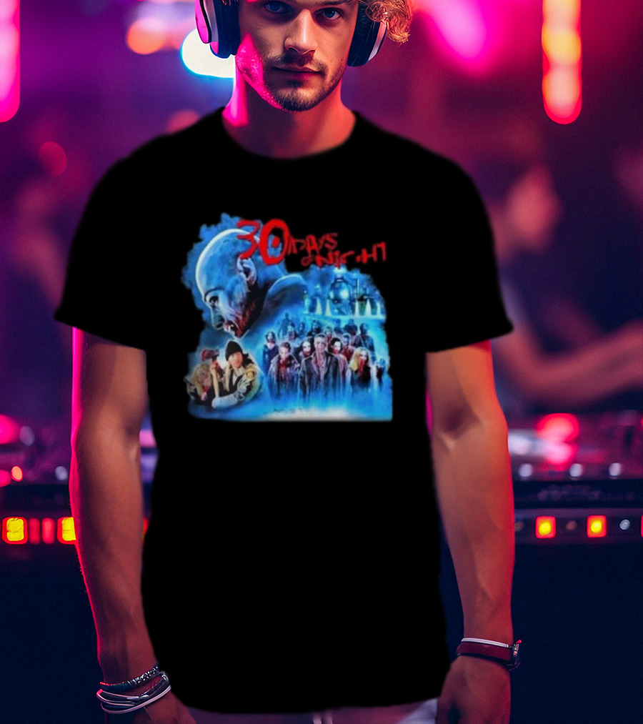 30 Days Of Night Fight Zombies Vampire Movie Scene T-Shirt