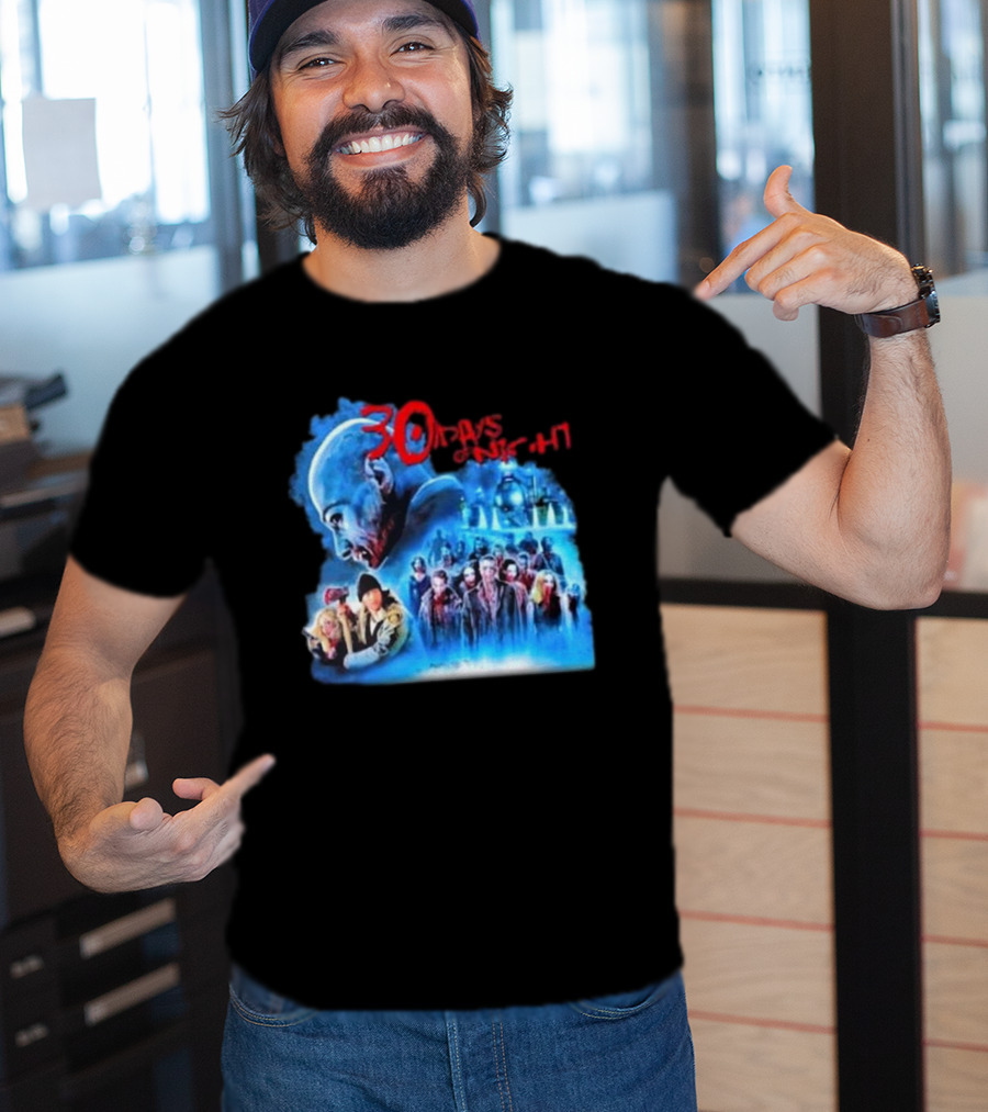 30 Days Of Night Fight Zombies Vampire Movie Scene T-Shirt