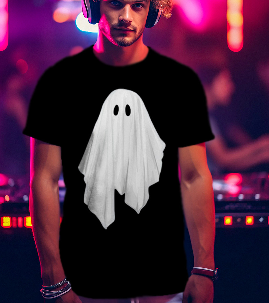 Adam Berry Glow-In-The-Dark Ghost White Sheet Specter T-Shirt