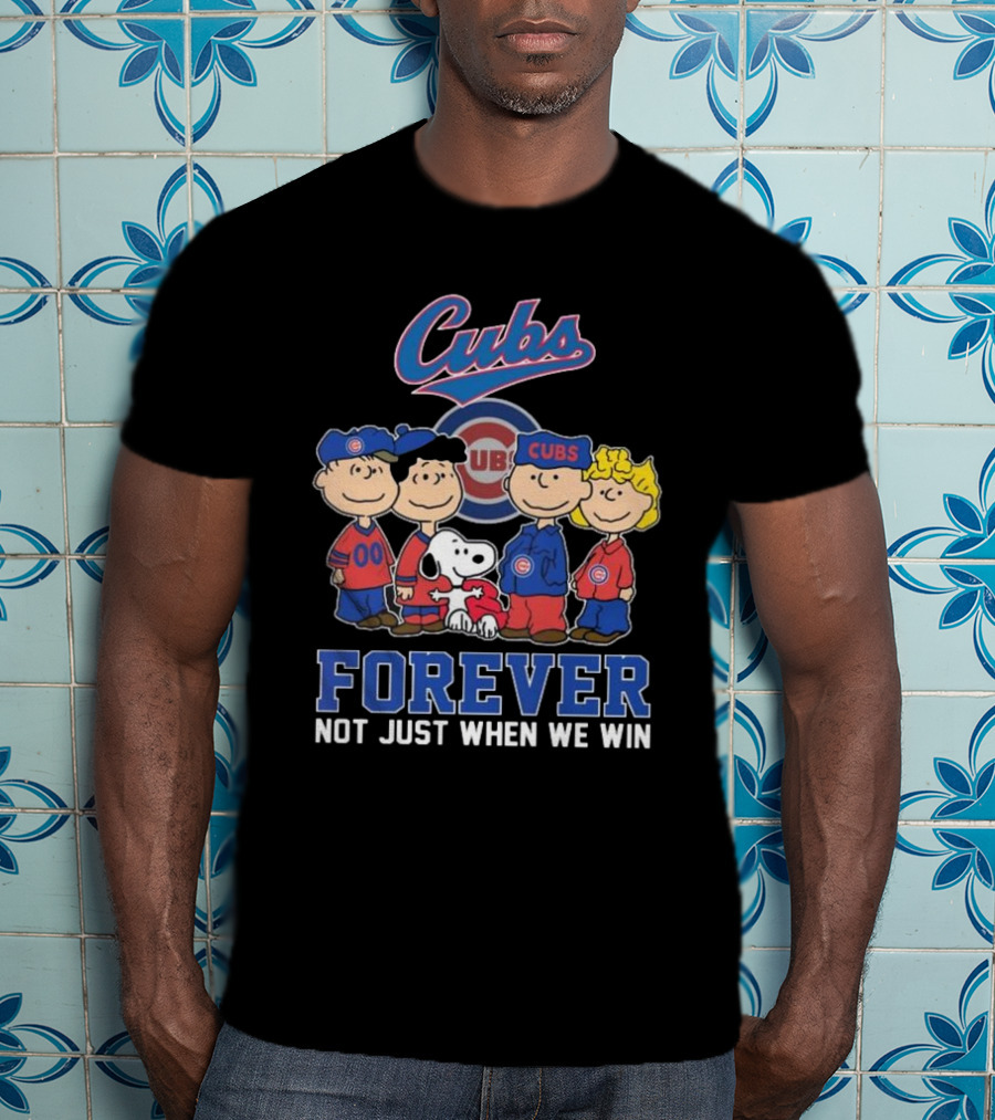 Cubs Snoopy And Friends Forever Not Just When We Win T-Shirt