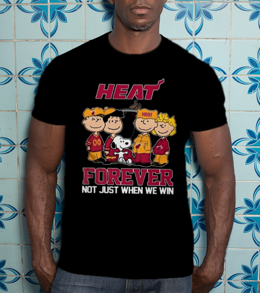 Miami Heat Snoopy And Friends Forever Not Just When We Win T-Shirt