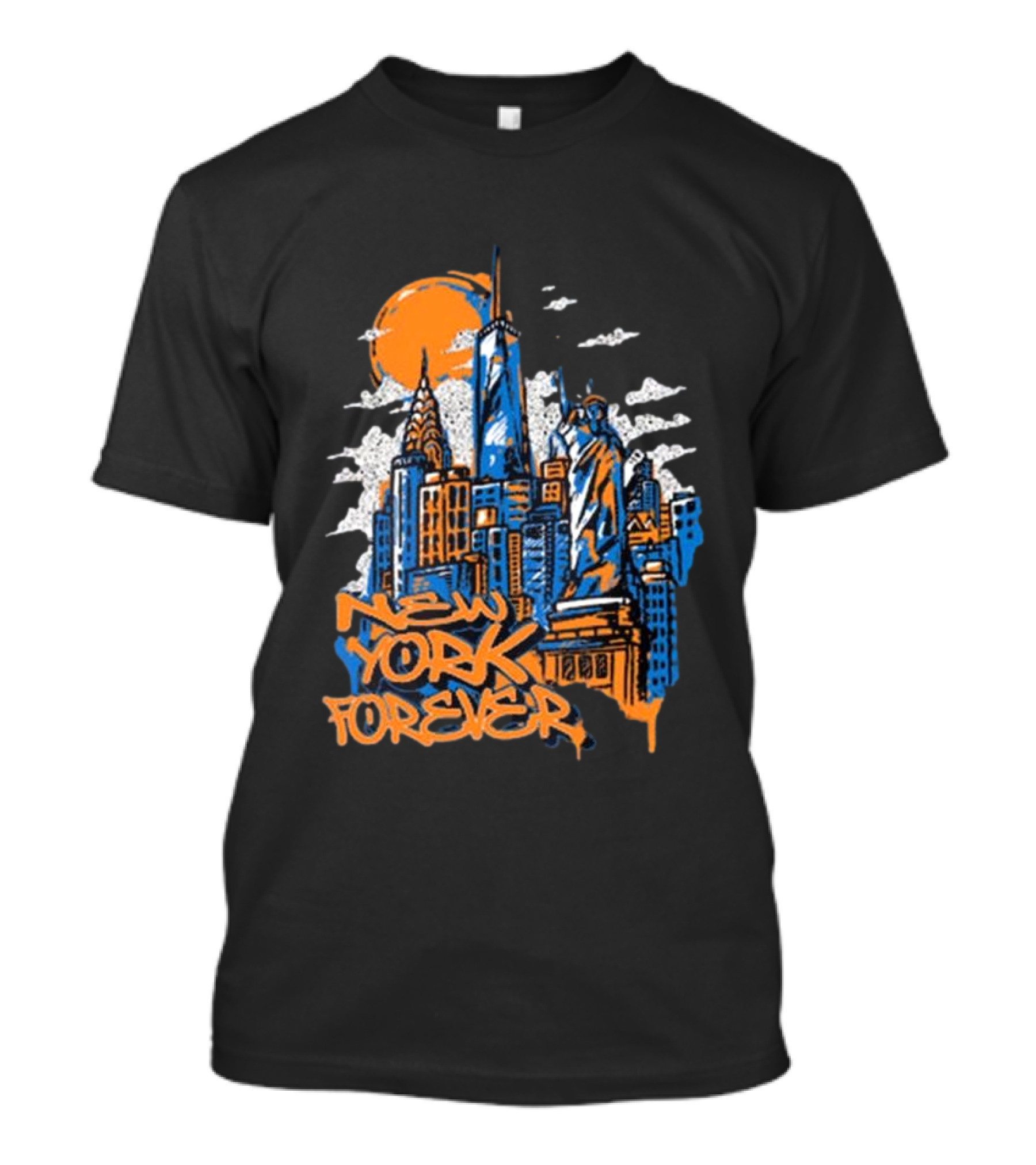 New York Knicks New York Forever Skyline T-Shirt